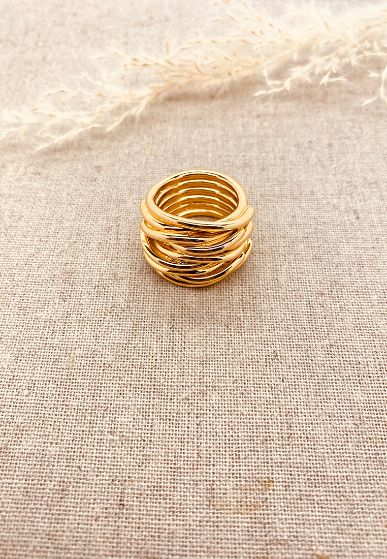 Ring Positano Gold breit
